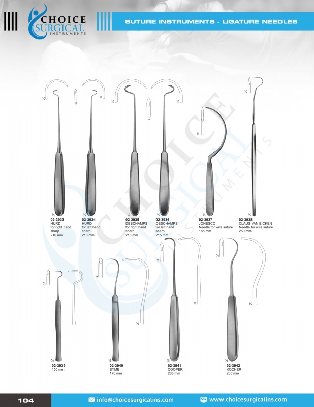 Suture Instruments, Needle, Probes, Applicators, Pocket Instruments Set